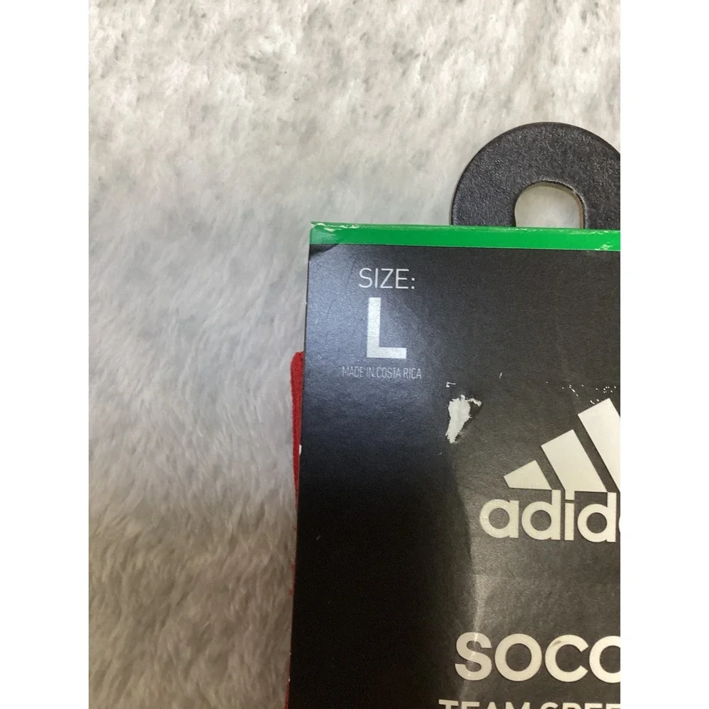 Adidas Team Speed Pro OTC Soccer Socks Red Grey Mens Large 5145741D Aeroready